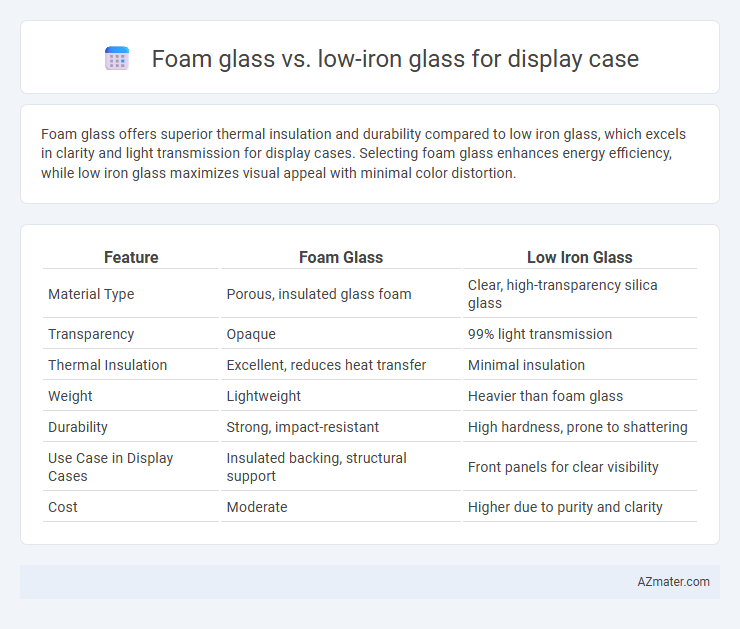 Foam glass vs. low-iron glass for display case - What is The Difference?