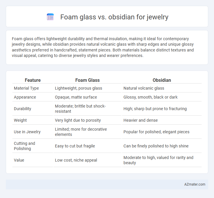 Foam glass vs. obsidian for jewelry - What is The Difference?