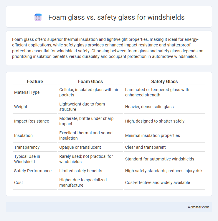 Foam glass vs. safety glass for windshields - What is The Difference?