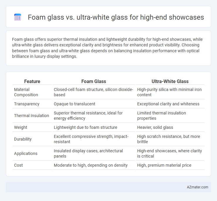 Foam glass vs. ultra-white glass for high-end showcases - What is The Difference?