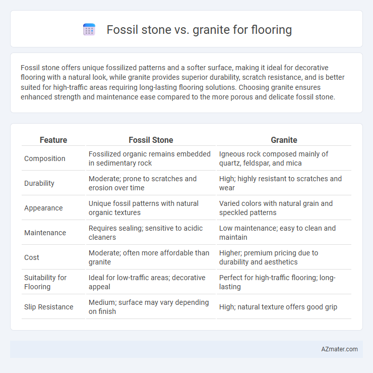 Fossil stone vs. granite for flooring - What is The Difference?