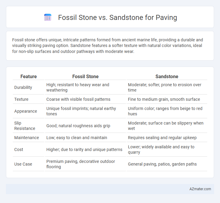 Fossil Stone vs. Sandstone for Paving - What is The Difference?