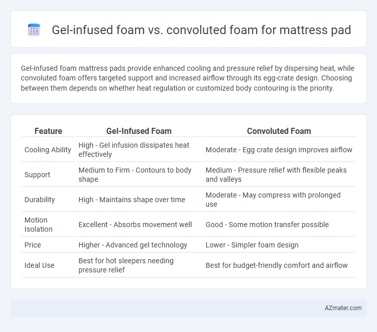 Gel-infused foam vs. convoluted foam for mattress pad - What is The Difference?