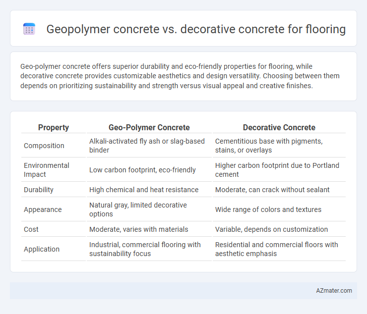 Geopolymer concrete vs. decorative concrete for flooring - What is The Difference?