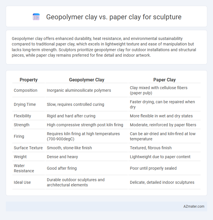 Geopolymer clay vs. paper clay for sculpture - What is The Difference?
