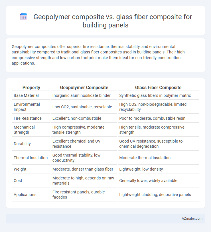 Geopolymer composite vs. glass fiber composite for building panels - What is The Difference?