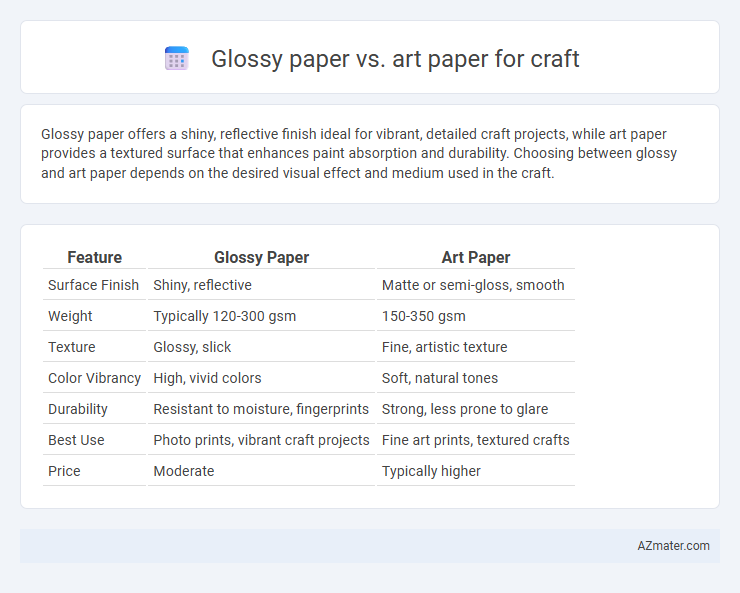 Glossy paper vs. art paper for craft - What is The Difference?