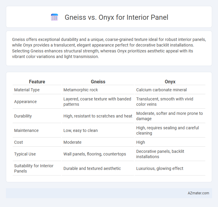 Gneiss vs. Onyx for Interior Panel - What is The Difference?