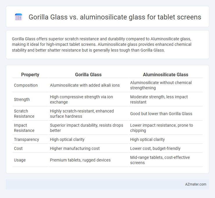 Gorilla Glass vs. aluminosilicate glass for tablet screens - What is The Difference?