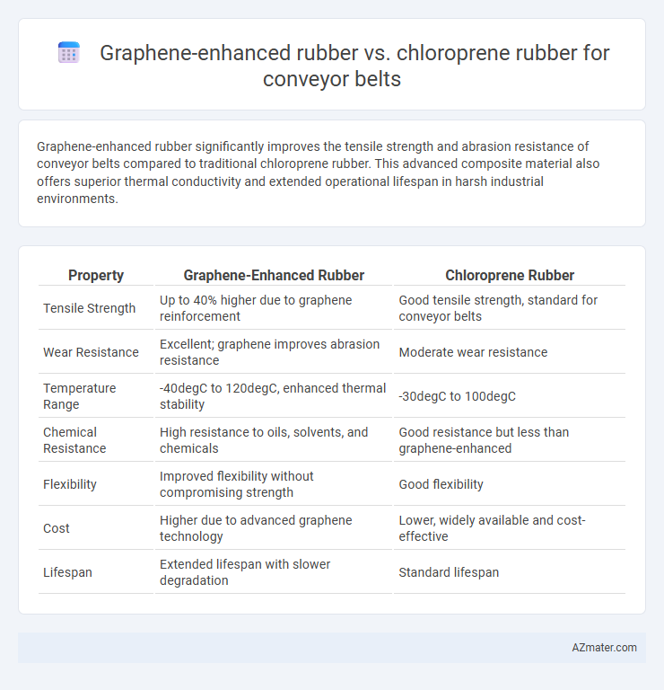 Graphene-enhanced rubber vs. chloroprene rubber for conveyor belts - What is The Difference?