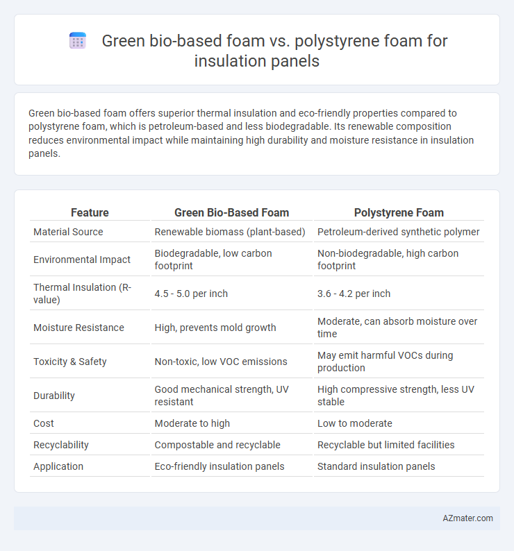 Green bio-based foam vs. polystyrene foam for insulation panels - What is The Difference?
