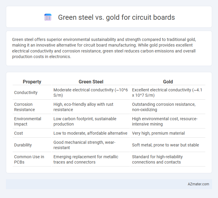 Green steel vs. gold for circuit boards - What is The Difference?