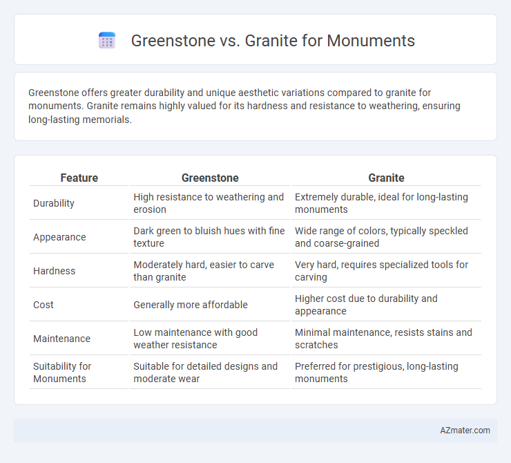 Greenstone vs. Granite for Monuments - What is The Difference?