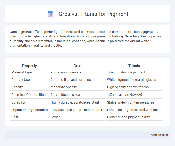 Gres vs. Titania for Pigment - What is The Difference?