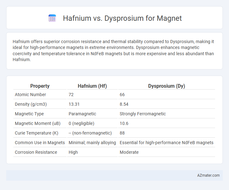 Hafnium vs. Dysprosium for Magnet - What is The Difference?