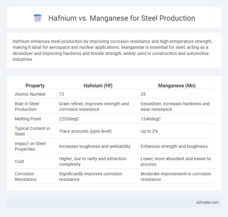 Hafnium vs. Manganese for Steel Production - What is The Difference?
