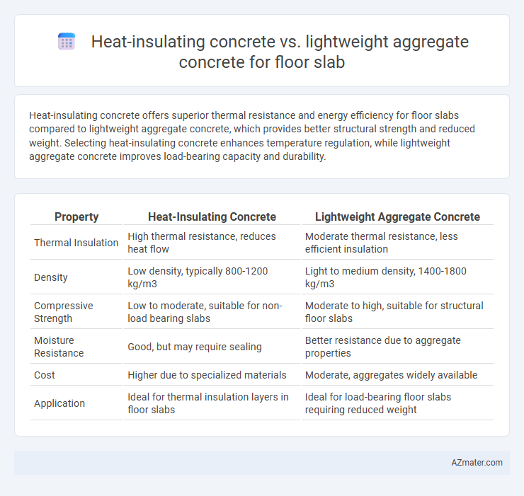 Heat-insulating concrete vs. lightweight aggregate concrete for floor slab - What is The Difference?