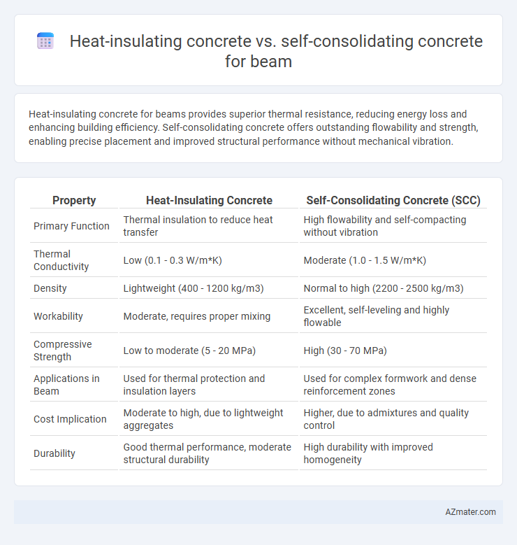 Heat-insulating concrete vs. self-consolidating concrete for beam - What is The Difference?