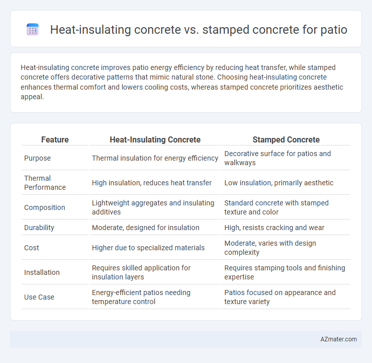 Heat-insulating concrete vs. stamped concrete for patio - What is The Difference?
