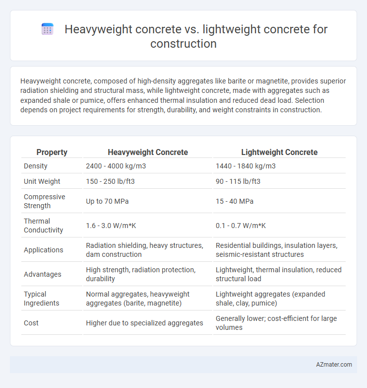 Heavyweight concrete vs. lightweight concrete for construction - What is The Difference?