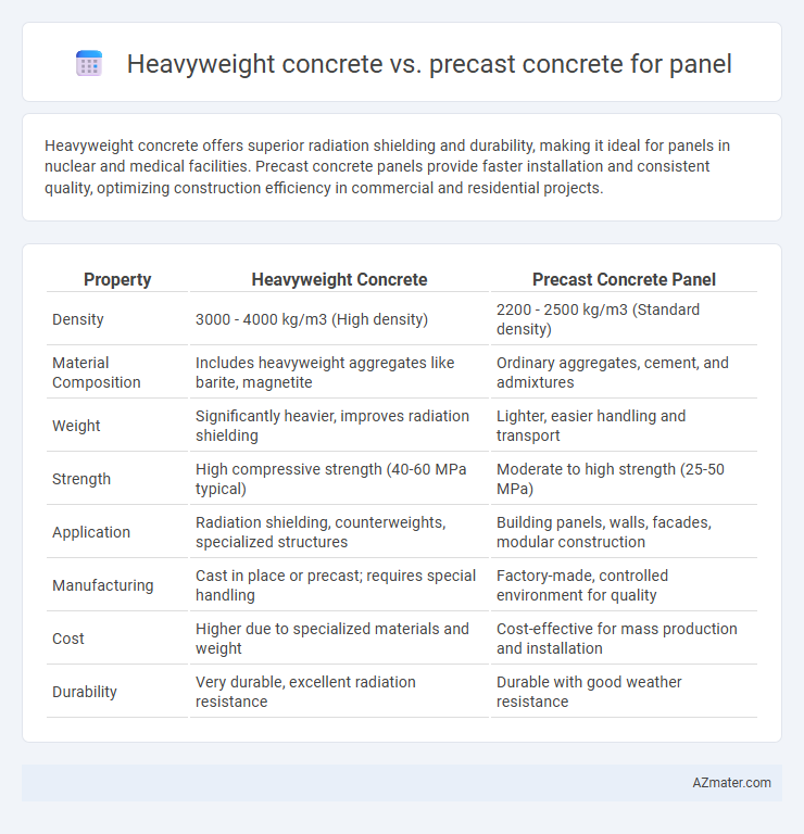 Heavyweight concrete vs. precast concrete for panel - What is The Difference?