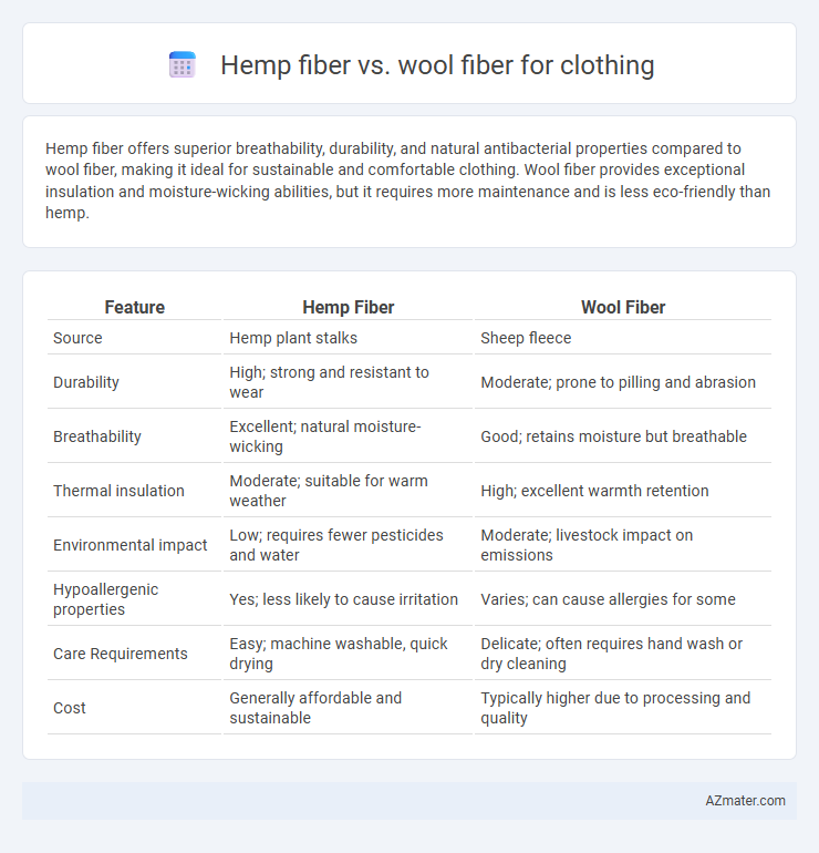 Hemp fiber vs. wool fiber for clothing - What is The Difference?