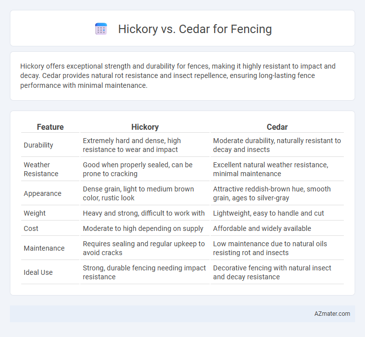 Hickory vs. Cedar for Fencing - What is The Difference?