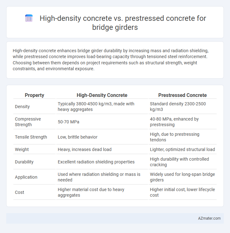 High-density concrete vs. prestressed concrete for bridge girders - What is The Difference?