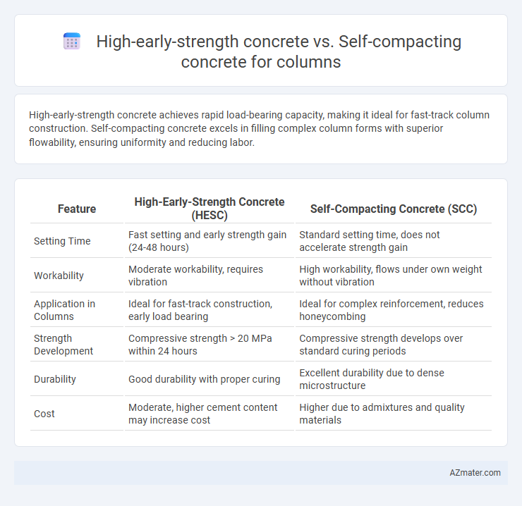 High-early-strength concrete vs. Self-compacting concrete for columns - What is The Difference?
