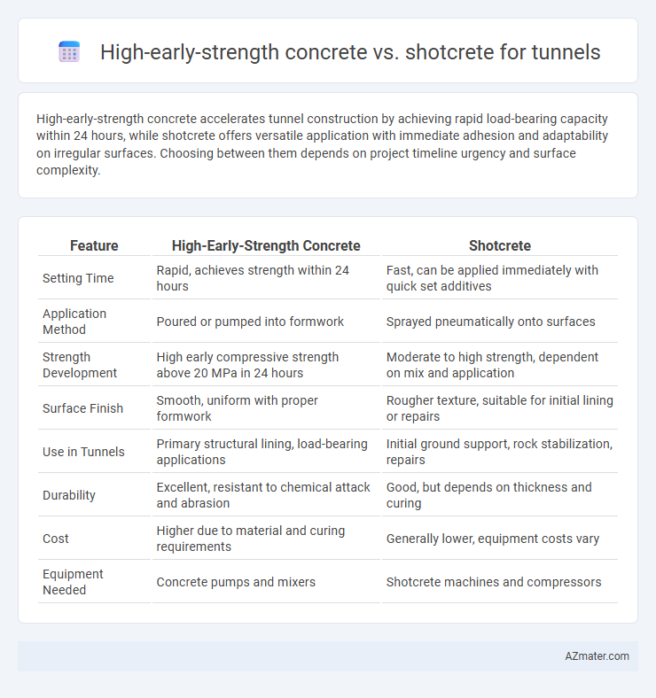 High-early-strength concrete vs. shotcrete for tunnels - What is The Difference?