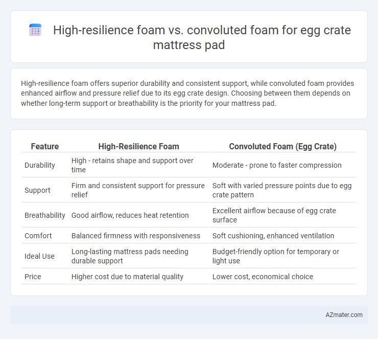 High-resilience foam vs. convoluted foam for egg crate mattress pad - What is The Difference?