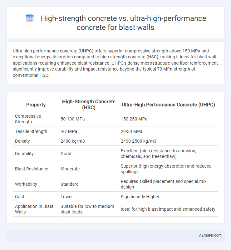 High-strength concrete vs. ultra-high-performance concrete for blast walls - What is The Difference?
