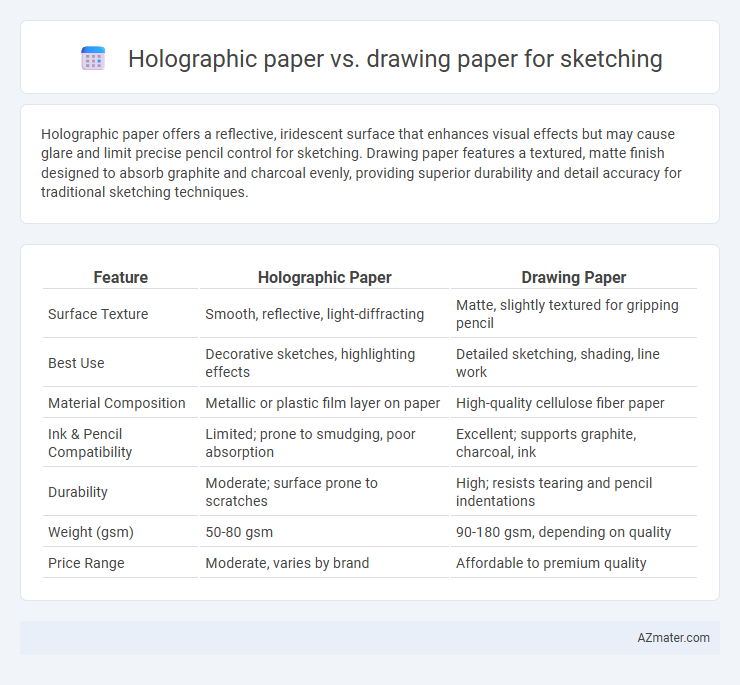Holographic paper vs. drawing paper for sketching - What is The Difference?