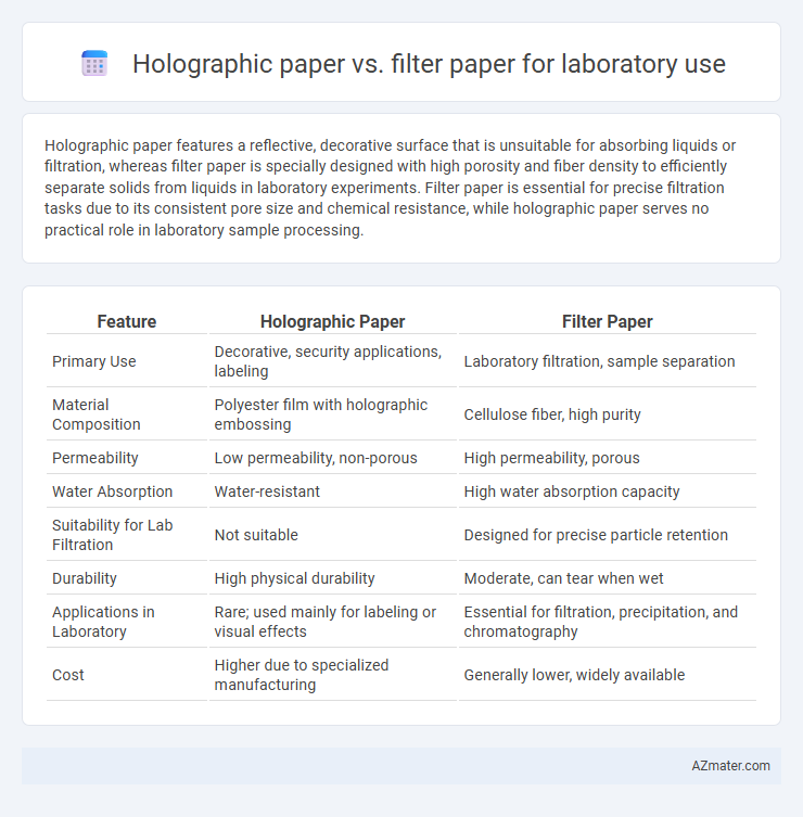 Holographic paper vs. filter paper for laboratory use - What is The Difference?