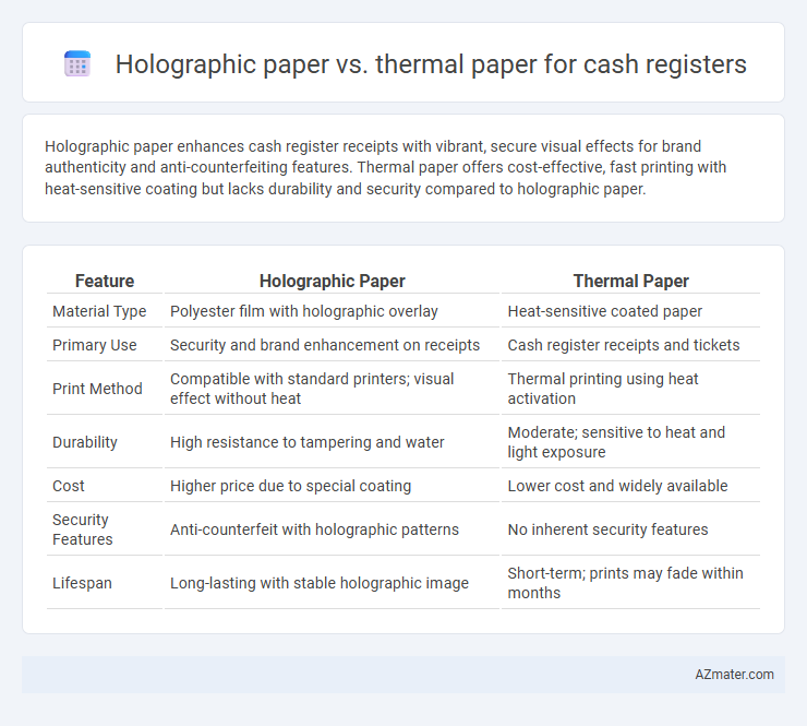Holographic paper vs. thermal paper for cash registers - What is The Difference?