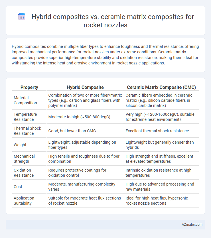Hybrid composites vs. ceramic matrix composites for rocket nozzles - What is The Difference?