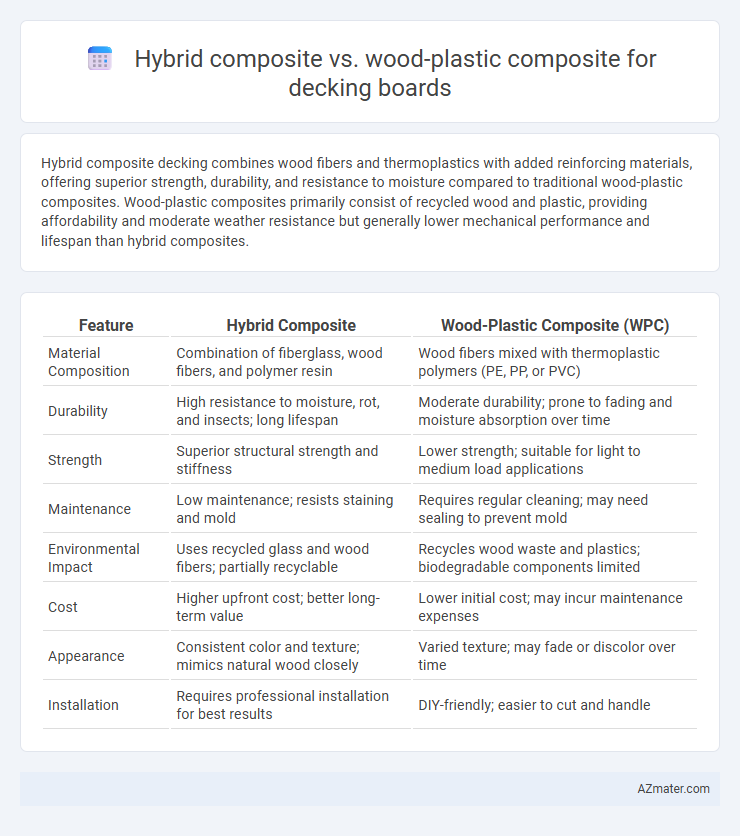Hybrid composite vs. wood-plastic composite for decking boards - What is The Difference?