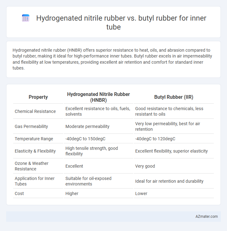 Hydrogenated nitrile rubber vs. butyl rubber for inner tube - What is The Difference?