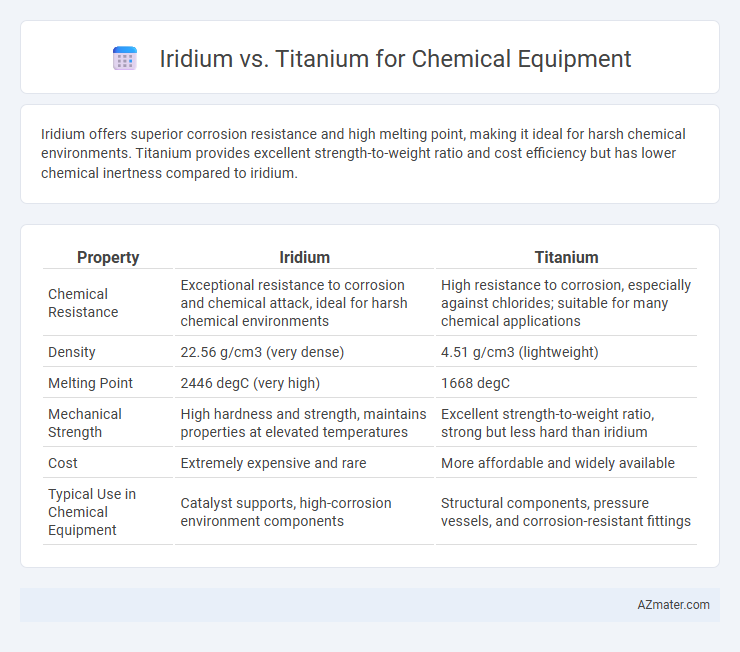Iridium vs. Titanium for Chemical Equipment - What is The Difference?