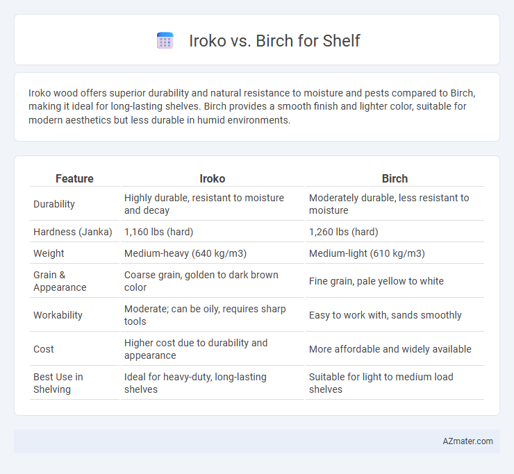 Iroko vs. Birch for Shelf - What is The Difference?