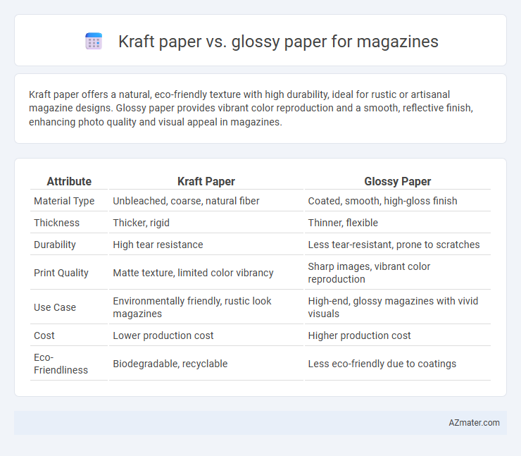 Kraft paper vs. glossy paper for magazines - What is The Difference?