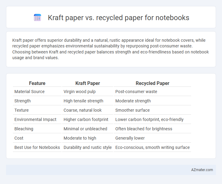 Kraft paper vs. recycled paper for notebooks - What is The Difference?