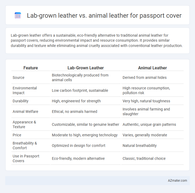 Lab-grown leather vs. animal leather for passport cover - What is The Difference?