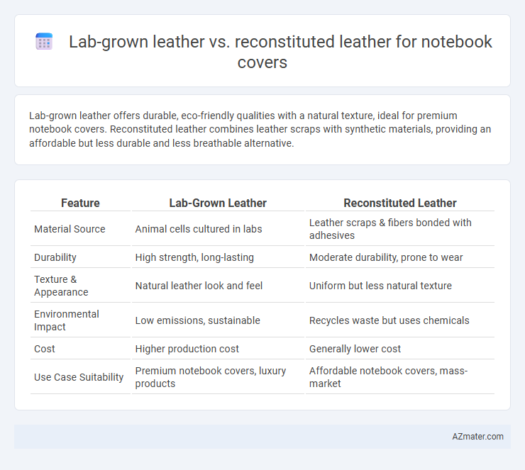 Lab-grown leather vs. reconstituted leather for notebook covers - What is The Difference?