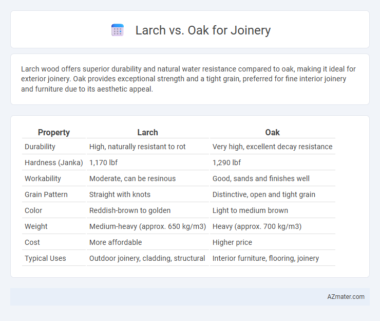 Larch vs. Oak for Joinery - What is The Difference?