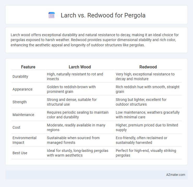 Larch vs. Redwood for Pergola - What is The Difference?
