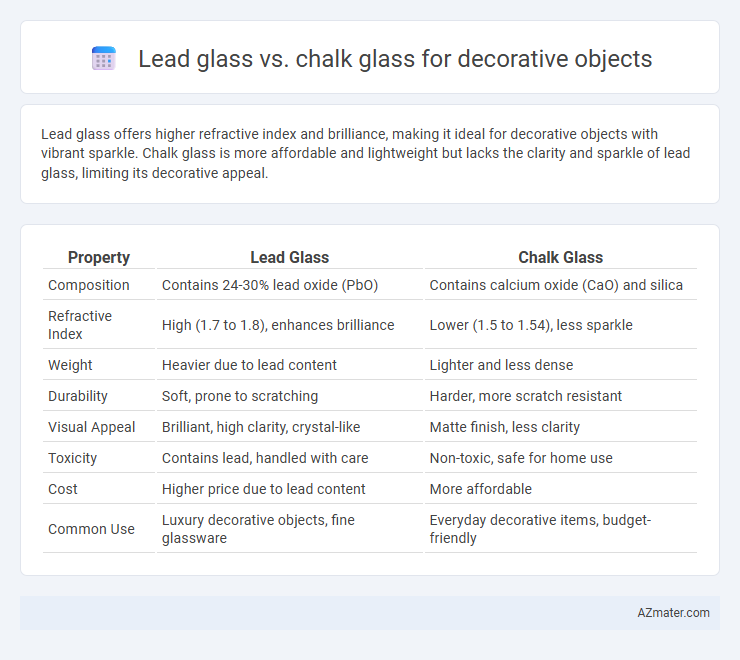 Lead glass vs. chalk glass for decorative objects - What is The Difference?