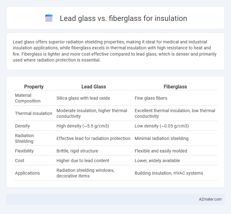 Lead glass vs. fiberglass for insulation - What is The Difference?