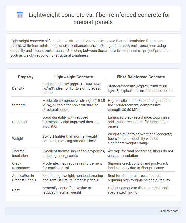 Lightweight concrete vs. fiber-reinforced concrete for precast panels - What is The Difference?