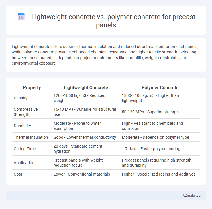 Lightweight concrete vs. polymer concrete for precast panels - What is The Difference?